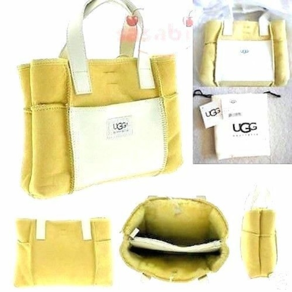 UGG Australia Yellow Patch Grab Handbag $250 LARGE